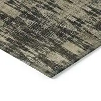 Photo of Black Moroccan Washable Non Skid Indoor Outdoor Area Rug