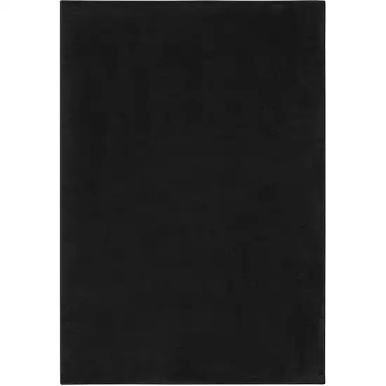 Black Non Skid Indoor Outdoor Area Rug Photo 3