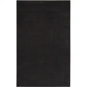 Photo of Black Non Skid Indoor Outdoor Area Rug