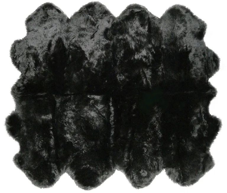 Black Octo Sheepskin - Area Rug Photo 1