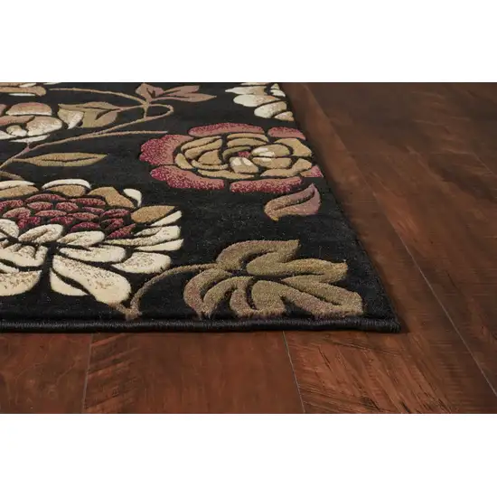 Black Polypropylene Area Rug Photo 6