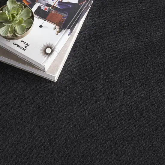 Black Power Loom Area Rug Photo 4