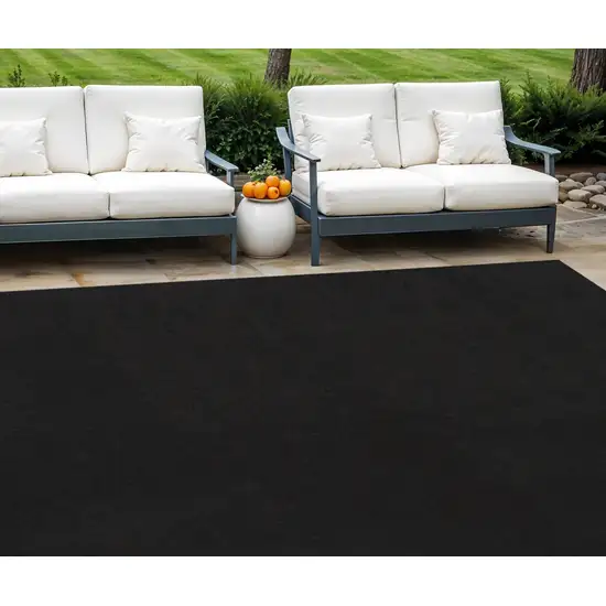 Black Indoor Outdoor Area Rug Photo 1