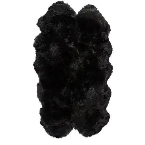 Black Quattro Sheepskin - Area Rug Photo 1