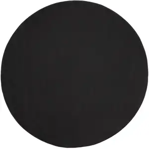 Photo of Black Round Non Skid Indoor Outdoor Area Rug