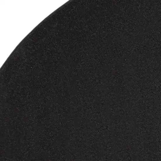 Black Round Non Skid Indoor Outdoor Area Rug Photo 4