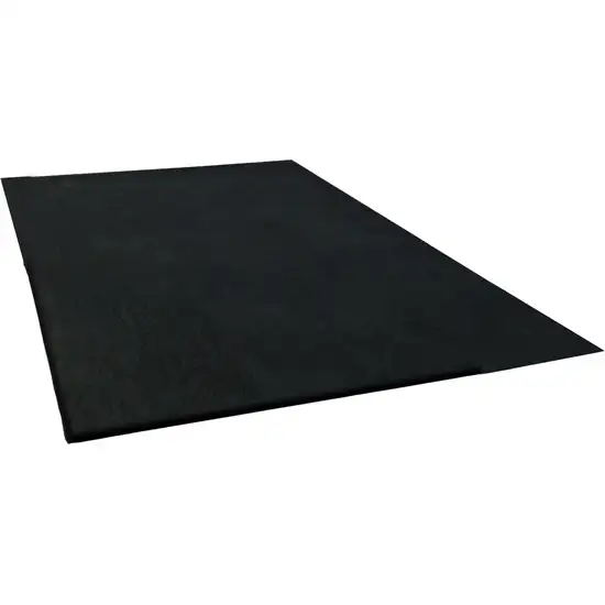 Black Shag Hand Tufted Area Rug Photo 2