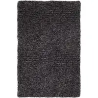 Photo of Black Shag Hand Tufted Area Rug