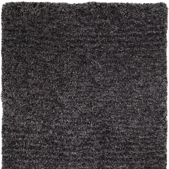 Black Shag Hand Tufted Area Rug Photo 5