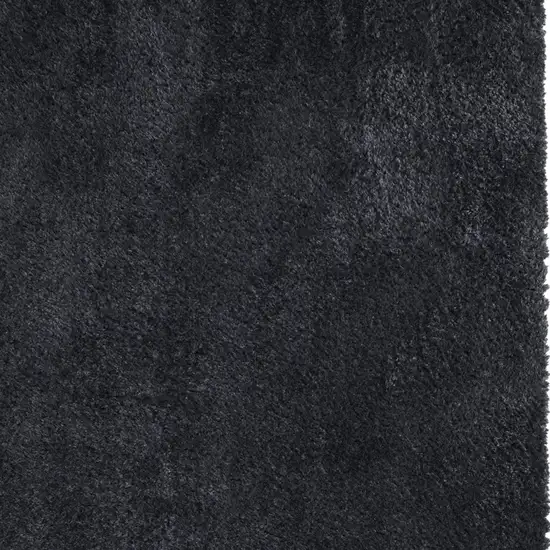 Black Shag Power Loom Area Rug Photo 5