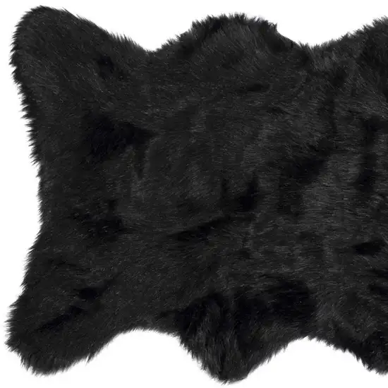 Black Animal Print Area Rug Photo 5