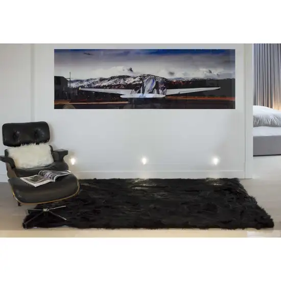 Black Sheepskin - Rug or Throw Photo 3