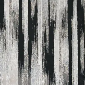 Photo of Black Silver and Gray Abstract Power Loom Area Rug