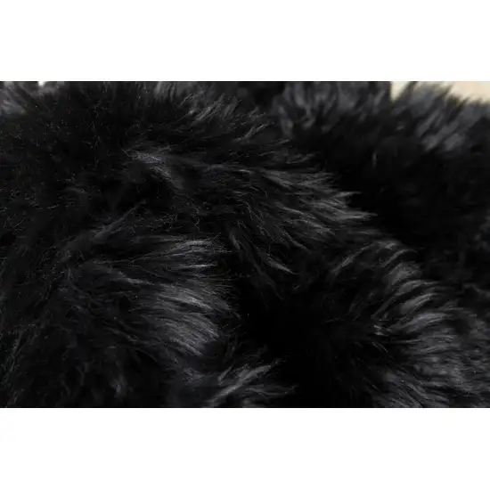 Black Single Sheepskin - Area Rug Photo 2