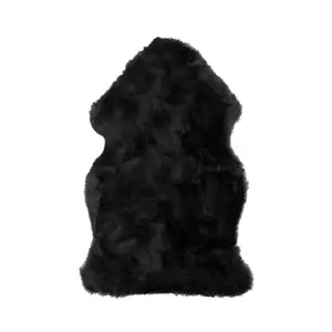 Photo of Black Single Sheepskin - Area Rug