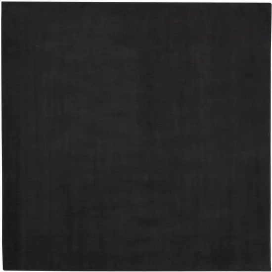 Black Square Non Skid Indoor Outdoor Area Rug Photo 1