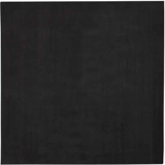 Black Square Non Skid Indoor Outdoor Area Rug Photo 5