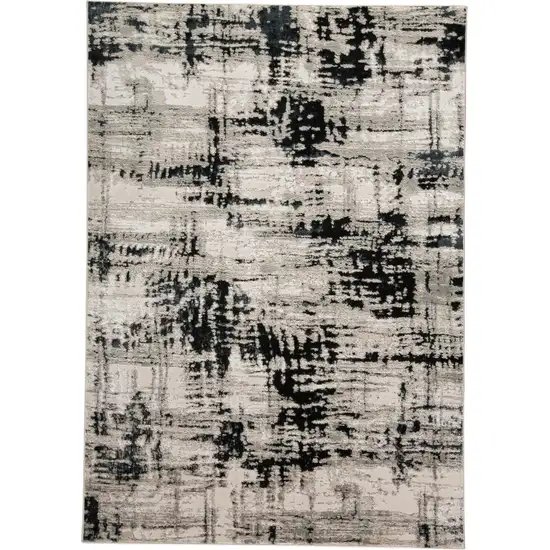 Black White And Gray Area Rug Photo 1