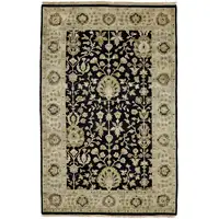 Photo of Black Wool Oriental Hand Knotted Area Rug