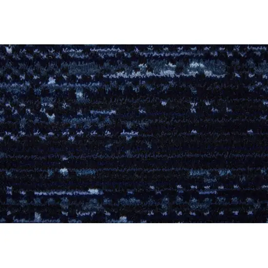 Black and Blue Power Loom Area Rug Photo 8