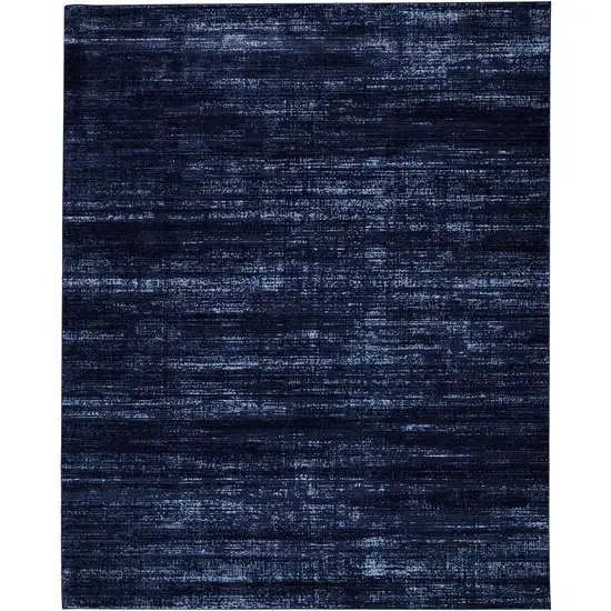 Black and Blue Power Loom Area Rug Photo 4