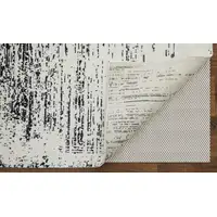 Photo of Black and Gray Abstract Hand Woven Area Rug