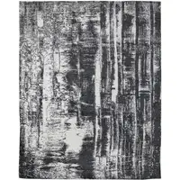 Photo of Black and Gray Abstract Hand Woven Area Rug