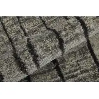 Photo of Black and Gray Abstract Power Loom Area Rug