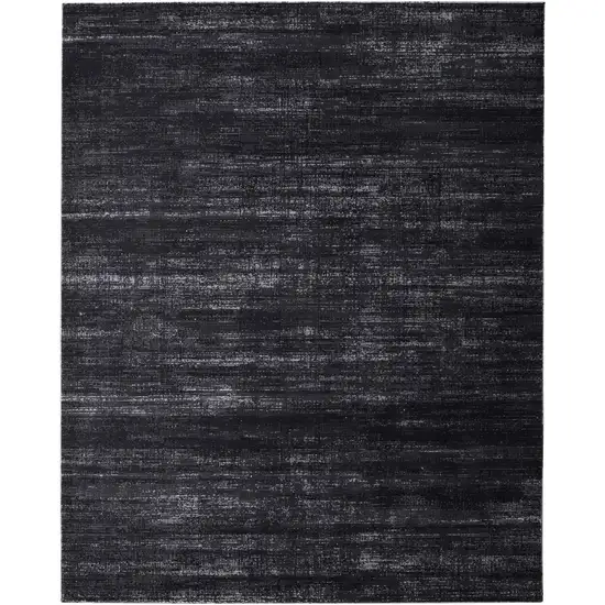 Black and Gray Power Loom Area Rug Photo 2