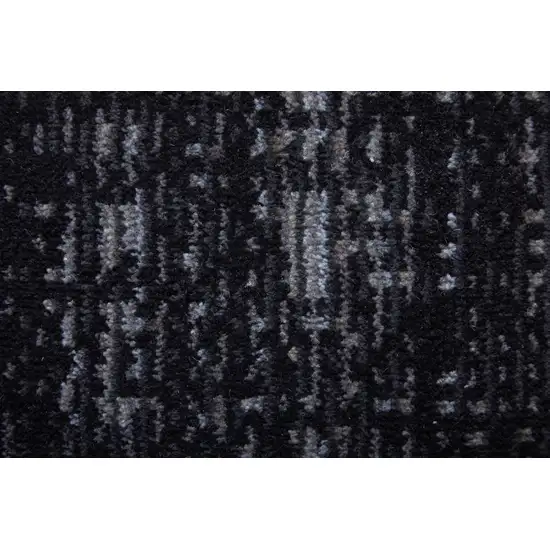 Black and Gray Power Loom Area Rug Photo 9