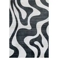 Photo of Black and White Zebra Print Area Rug