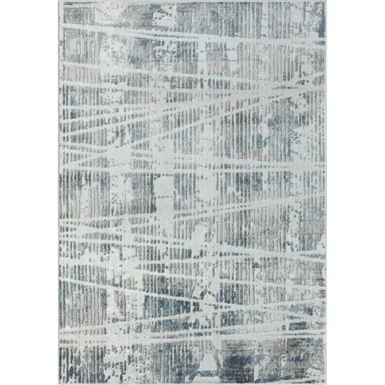 Blue Abstract Area Rug Photo 1