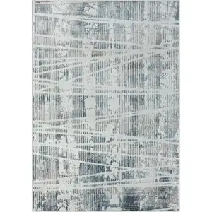 Photo of Blue Abstract Area Rug