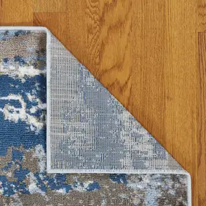 Photo of Blue Abstract Area Rug