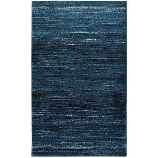 Blue Abstract Ocean Area Rug Photo 1