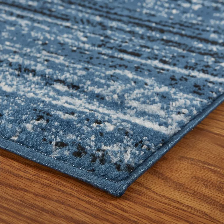 Blue Abstract Ocean Area Rug Photo 5