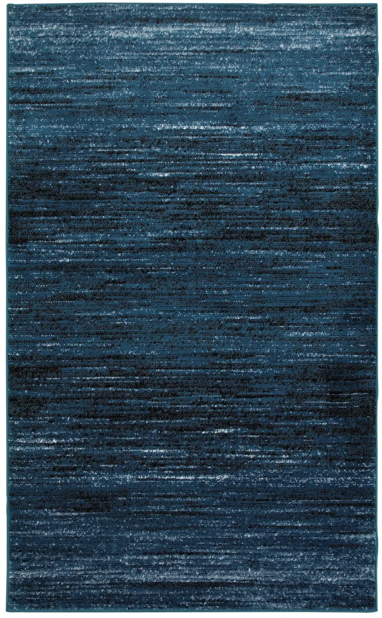 Blue Abstract Ocean Area Rug Photo 1