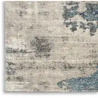 Photo of Blue Abstract Power Loom Area Rug