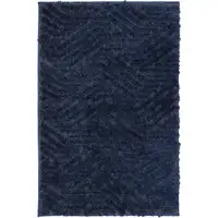 Photo of Blue Abstract Power Loom Area Rug