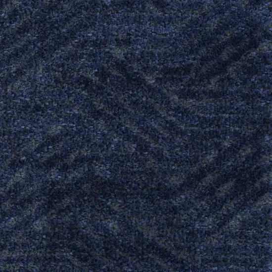 Blue Abstract Power Loom Area Rug Photo 7