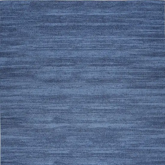 Blue Abstract Power Loom Washable Non Skid Area Rug Photo 5