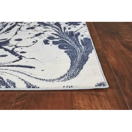 Blue Abstract Splashes Area Rug Photo 4