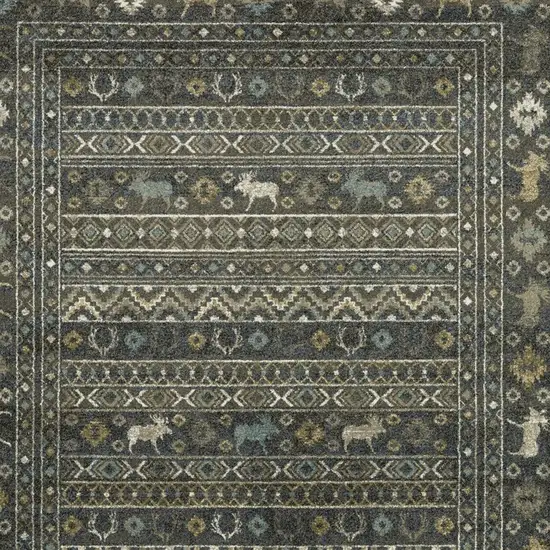 Blue And Gold Southwestern Area Rug Photo 8