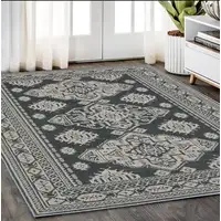 Photo of Blue And Gray Medallion Area Rug