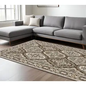 Photo of Blue And Gray Medallion Area Rug