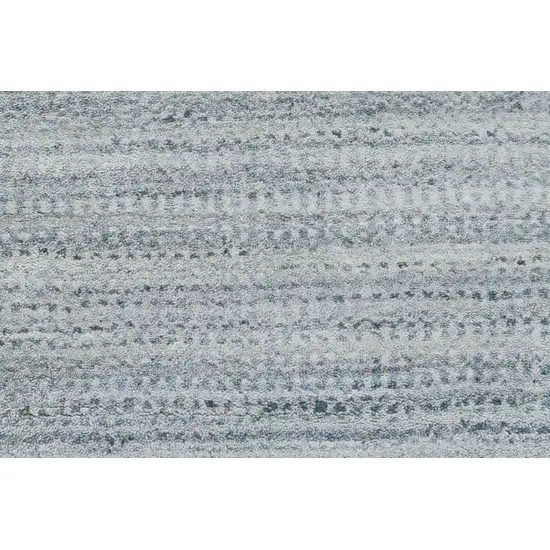 Blue And Gray Ombre Hand Woven Area Rug Photo 3