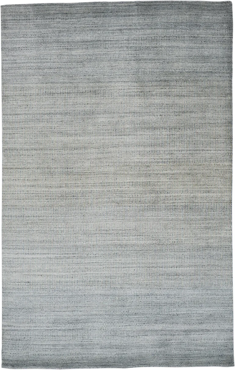 Blue And Gray Ombre Hand Woven Area Rug Photo 1