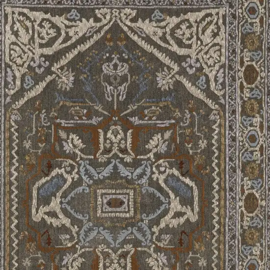 Blue And Green Medallion Area Rug Photo 7