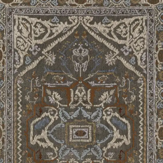 Blue And Green Medallion Area Rug Photo 8