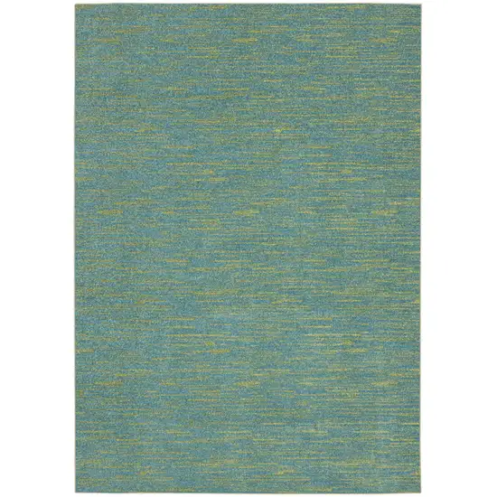 Blue And Green Striped Non Skid Indoor Outdoor Area Rug Photo 3